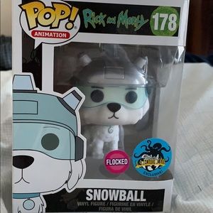 Rick and Morty “snowball”, flocked